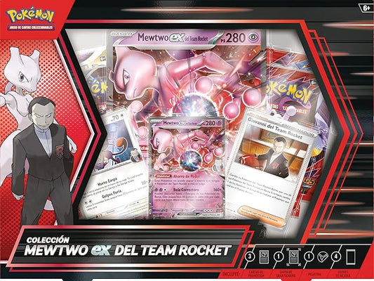 🌟 Colección Mewtwo EX del Team Rocket - Edición en (ESP) con Cartas Promocionales