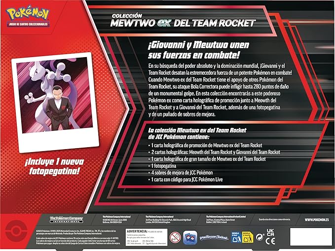 🌟 Colección Mewtwo EX del Team Rocket - Edición Española con Cartas Promocionales