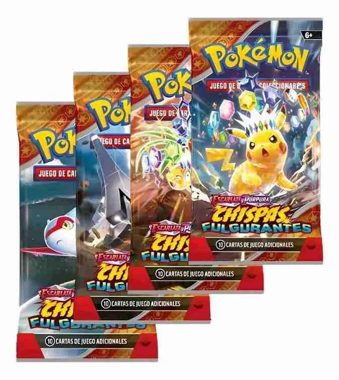 Caja de 36 sobres Pokémon Chispas Fulgurantes en español sellada de fábrica