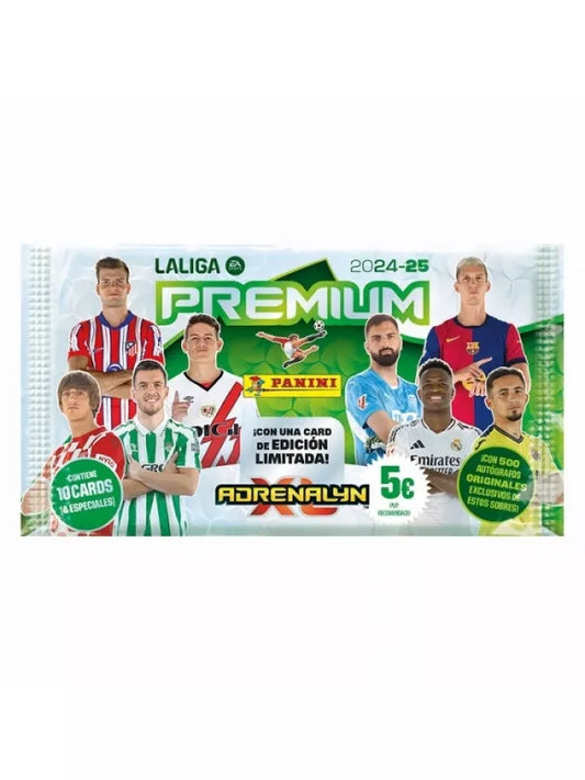CAJA DE 20 SOBRES PREMIUM ADRENALYN 2024-25 DE PANINI