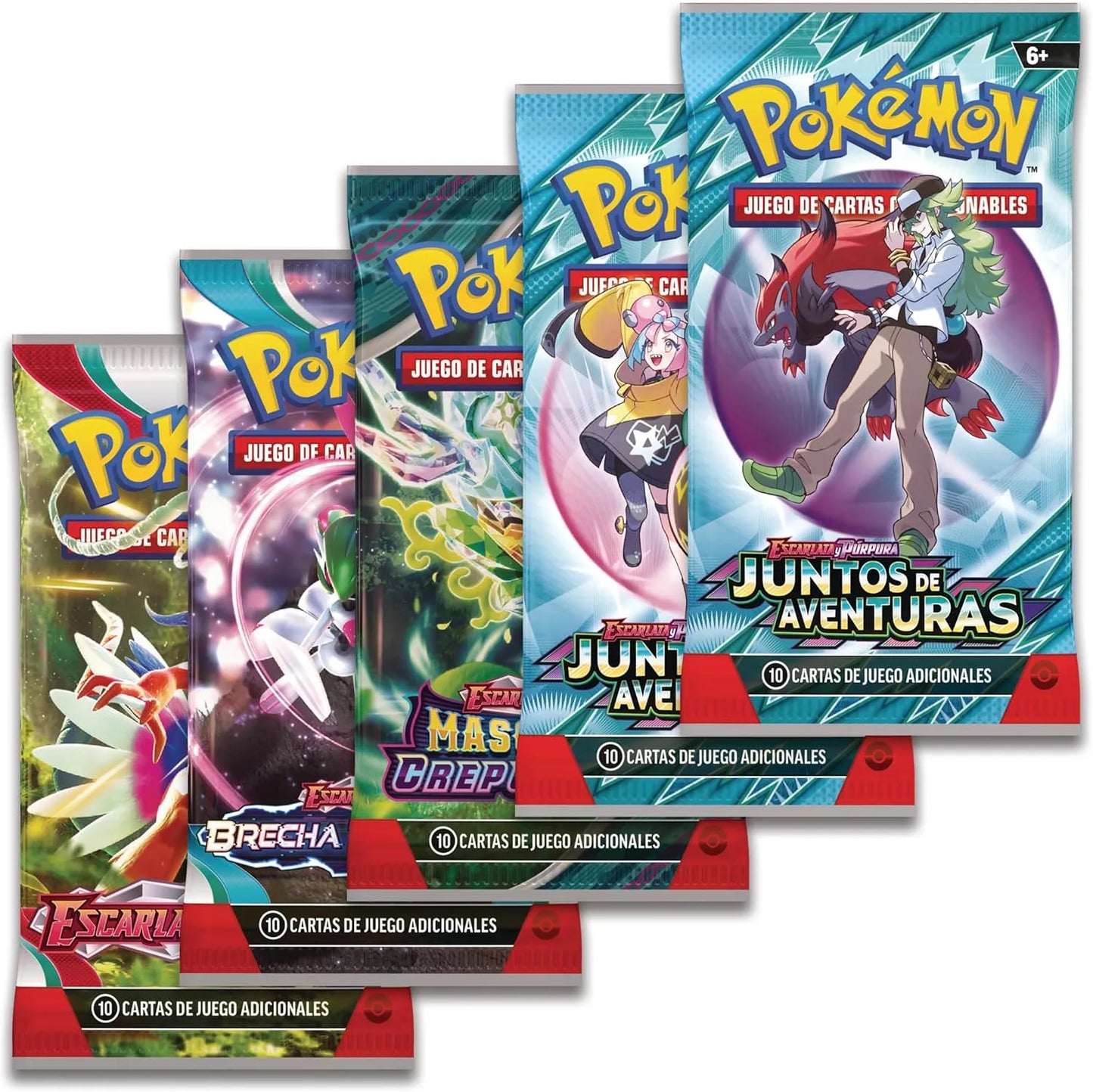Sobres de expansión incluidos en la Colección Especial Charizard ex Pokémon TCG