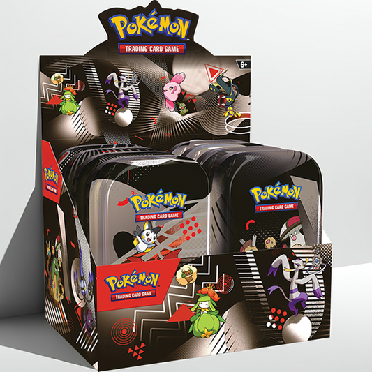 Display Unova Mini Tin Black Bolt & White Flare