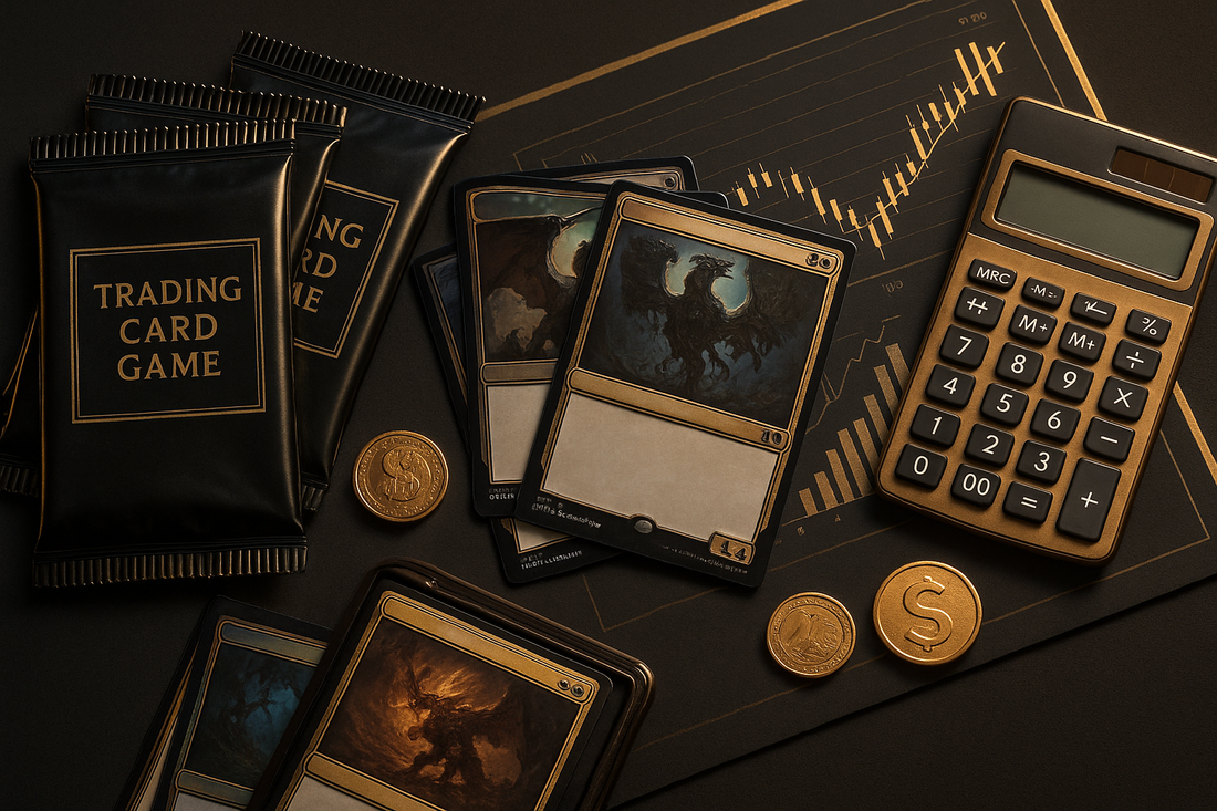 Guía de inversión en TCG: cálculo del precio por carta útil con sobres, cartas y análisis financiero