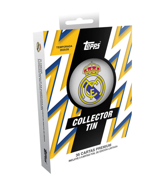 TOPPS 2025/26 Real Madrid Collector Tin - Edición Premium con Autógrafos