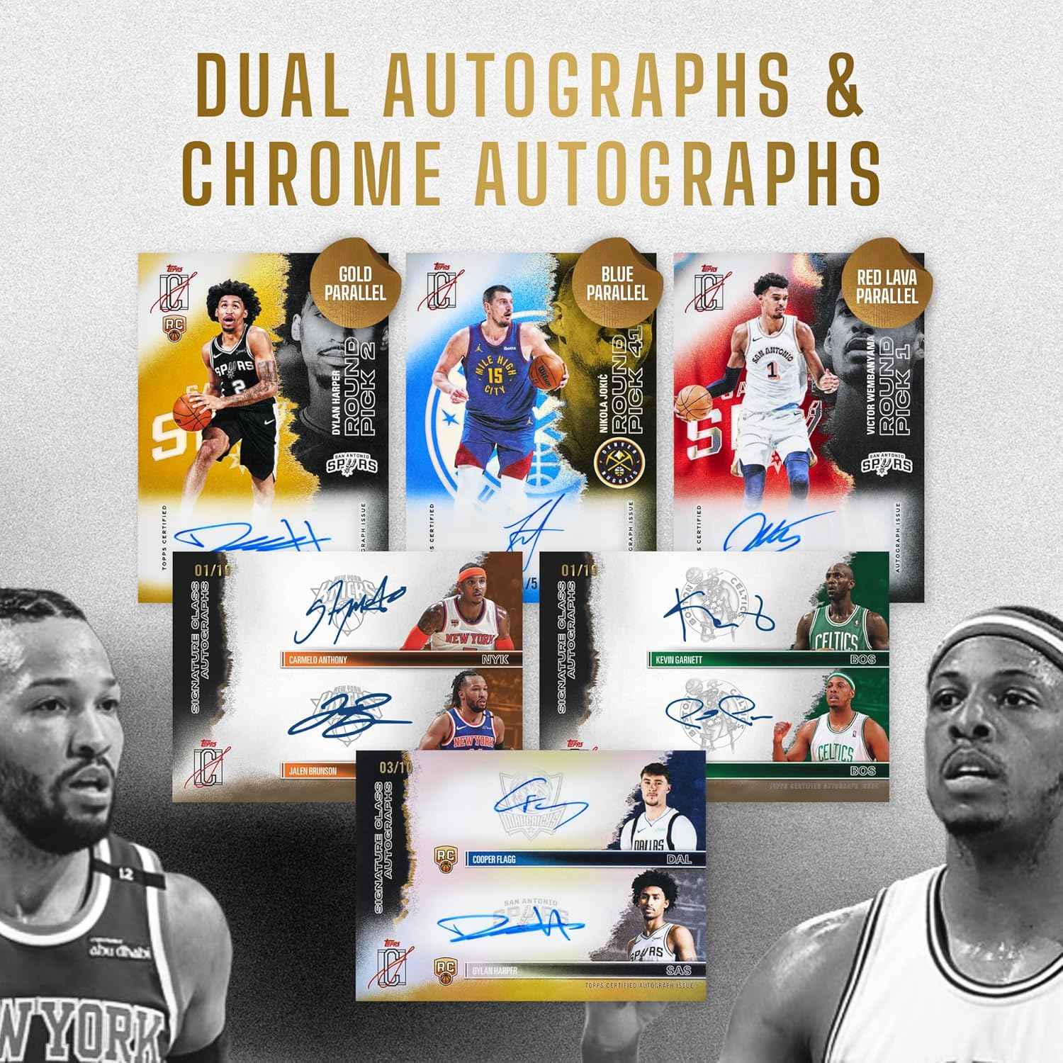 Mega Box Topps Signature Class 2025-26 NBA en inglés con parallels Chrome
