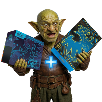 PACK POKÉMON FUEGOS FANTASMALES | Ultra Premium Collection + Elite Trainer Box | Edición Español 2025