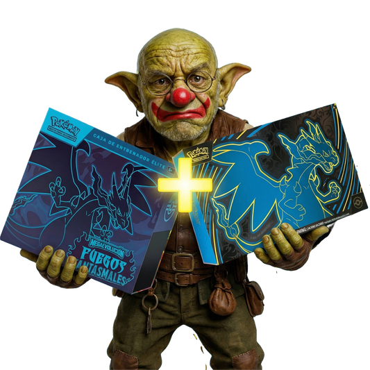 PACK POKÉMON FUEGOS FANTASMALES | Ultra Premium Collection + Elite Trainer Box | Edición Español 2025