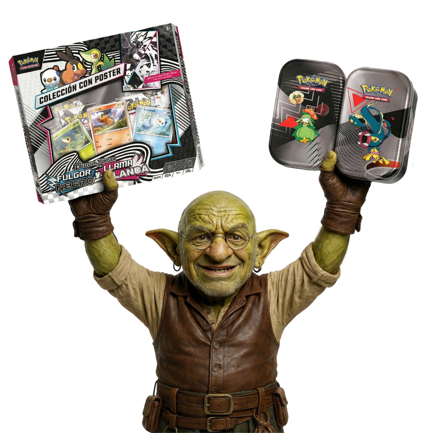 PACK POKÉMON LLAMA BLANCA | Colección Póster EX + 2 Tins | Edición Español 2025 - tcg-collection