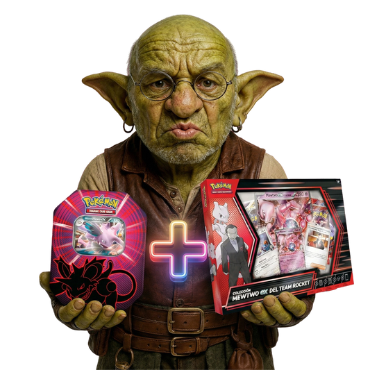 PACK POKÉMON RIVALES PREDESTINADOS | Lata + Colección Mewtwo EX | Edición Español 2025