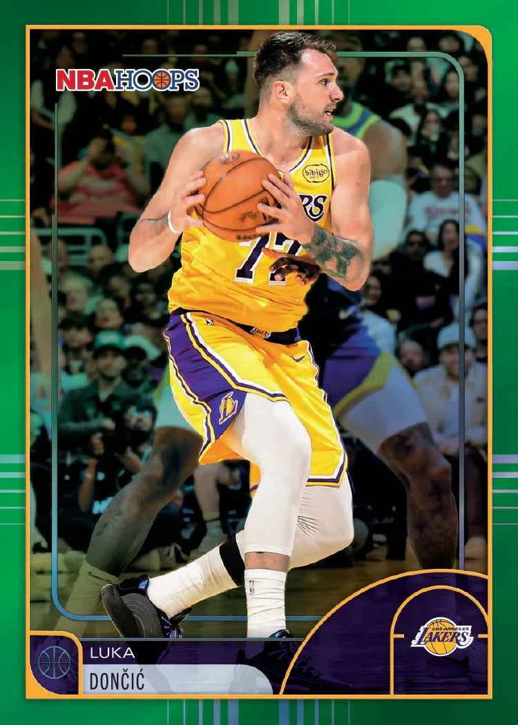 Value Box Topps NBA Hoops 2025-26 en inglés con parallels Green Hoops