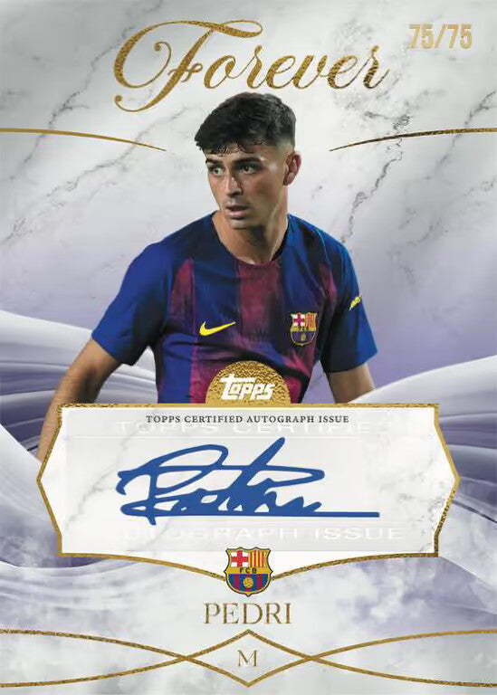 Topps Forever FC Barcelona - Men's Autograph Purple Parallel Pedri