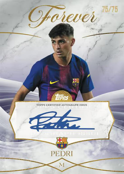 Topps Forever FC Barcelona - Men's Autograph Purple Parallel Pedri