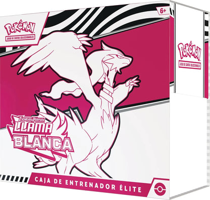 Caja de Entrenador Élite Llama Blanca Pokémon TCG edición en español