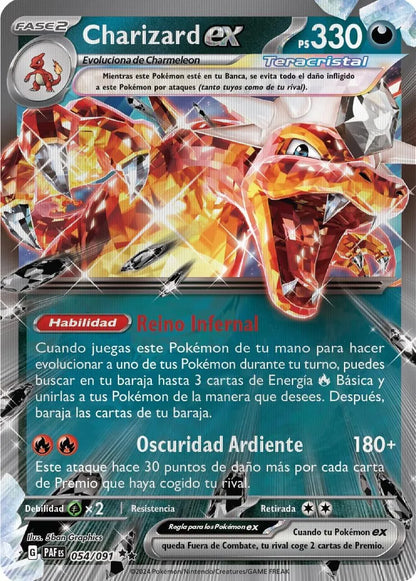 Carta promocional Charizard ex Pokémon TCG Colección Especial