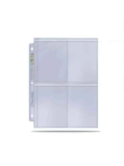 HOJAS 4 BOLSILLOS PLATINUM ULTRA PRO PARA TOPLOADERS