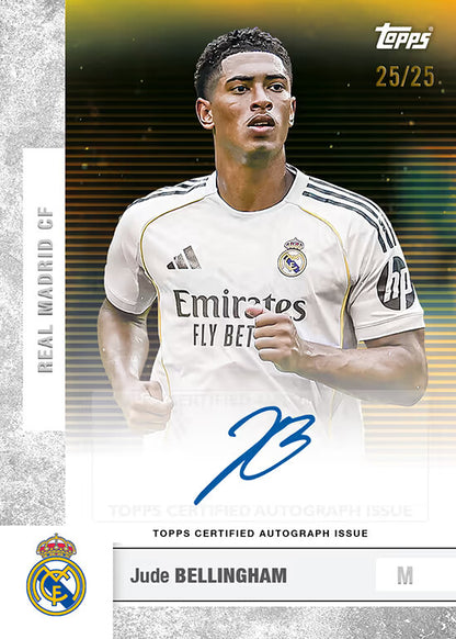 Topps Real Madrid Team Set - Base Autograph Orange Parallel Jude Bellingham