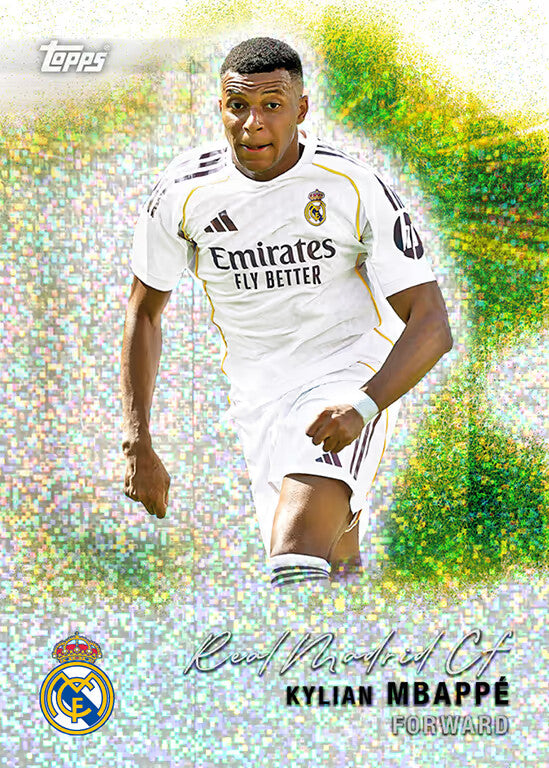 Topps Real Madrid Team Set - Pitch Pursuits Base Card Kylian Mbappé