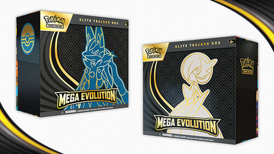LOTE MEGAEVOLUCIONES PREMIUM - Caja 36 Sobres + 2 Cajas Entrenador Elite - tcg-collection