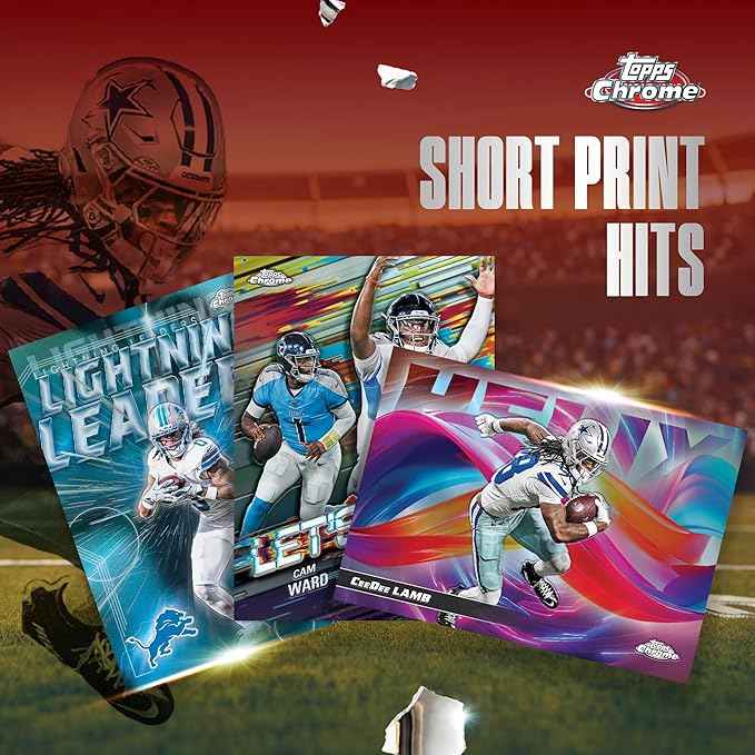 Leyendas NFL Topps Chrome 2025 inserts Helix Let's Go Fanatical