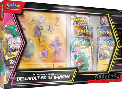 🌟 Colección Prémium Bellibolt ex de e-Nigma (Español) - Diorama Acrílico + 6 Sobres - tcg-collection