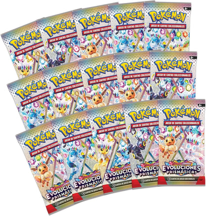 Sobres incluidos en la colección premium Pokémon Eevee’s Evolution 2025