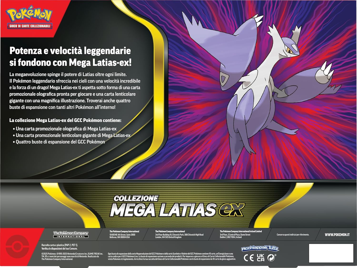 Pokémon TCG Mega Latias ex Box EN 2025 | Carta Promo + 4 Sobres