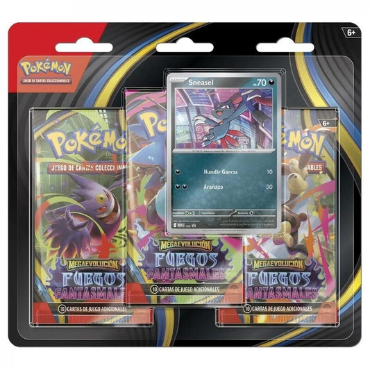 BLISTER PACK 3 Sobres Fuegos Fantasmales - Pokémon TCG Edición en Español