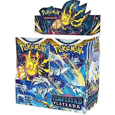 Caja exhibidora Pokémon TCG Tempestad Plateada con 36 sobres de la expansión Silver Tempest