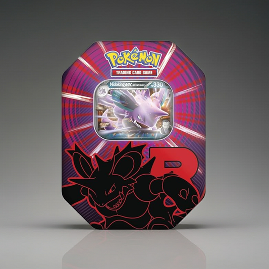 🌟 LATA TEAM ROCKET Pokémon TCG - Cartas Holográficas EX Exclusivas