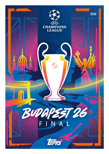 Carta Budapest 26 Final UEFA Champions League - Match Attax Extra 2025/26