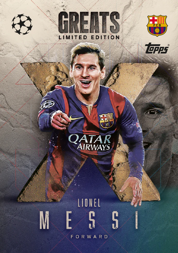 Carta X Greats Limited Edition Lionel Messi - Match Attax Extra 2025/26